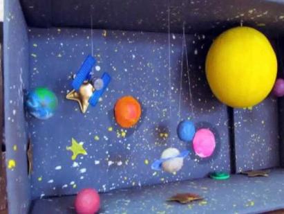 Идеи изготовления детских поделок про космос своими руками Космонавт из картона