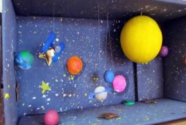 Идеи изготовления детских поделок про космос своими руками Космонавт из картона